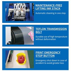 เครื่องพิมพ์อิงค์เจ็ทขนาด 60 ซม. สำหรับพิมพ์โลโก้แบรนด์ส่วนตัวแบบขายส่ง พร้อมเตาอบแบบเขย่า รุ่นใหม่ล่าสุด - Product Image 3