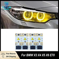 Module d'éclairage LED TUPUSI pour BMW X3 X4 X5 X6 E70, yeux d'ange au xénon jaunes, panneau DRL, diode 12V, insert 63117263051