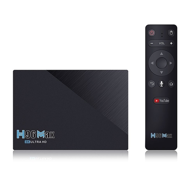 Android TV Box 4GB RAM 64GB ROM 4K Ultra HD Streaming Media Player WiFi6 Voice Remote Smart Entertainment