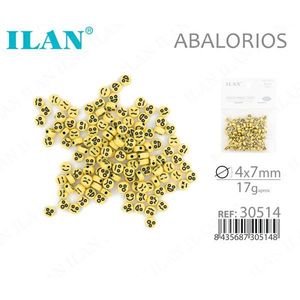 ILAN Perline Emoticon Gialle 4x7mm per Creazione di Gioielli - Product Image 1