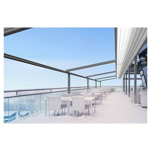 Pérgola Bioclimática Eléctrica de Lujo para Jardín, Moderna, con <span class=keywords><strong>Techo</strong></span> de Aluminio, Gazebo Impermeable en Oferta, para Exteriores, <span class=keywords><strong>3x4</strong></span> 4x4 - Product Image 3