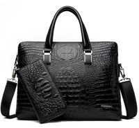 Sacs à Main Homme en PU Motif Crocodile de Designer, de Luxe et Élégants, avec Portefeuille, pour Affaires – Vente en Gros