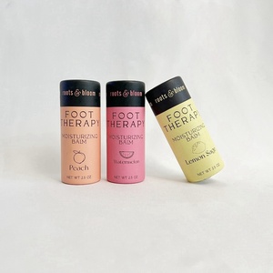 Tube en carton kraft écologique personnalisé pour baume à lèvres, emballage cylindrique à poussoir, vente chaude - Product Image 3