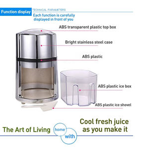 Mini tritaghiaccio per uso domestico frantoio cono di neve portatile manuale frantumazione macchina per il ghiaccio frullato macchina trituratore per blocchi di ghiaccio - Product Image 5