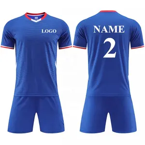Voetbal Jerseys Mannen Blank Voetbalshirts Set Voetbal Shirts Jongens Voetbal Uniformen Voetbal Slijtage Groothandel Sublimatie Vlakte Print