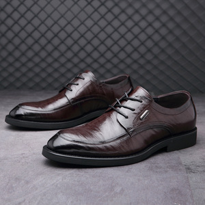 पुरुषों के नए पूर्ण अनाज शेपस्किन लोफर-ब्रिटिश शैली की लुभावनी वसंत व्यवसाय औपचारिक चमड़े के जूते कारखाने प्रत्यक्ष बिक्री - Product Image 2