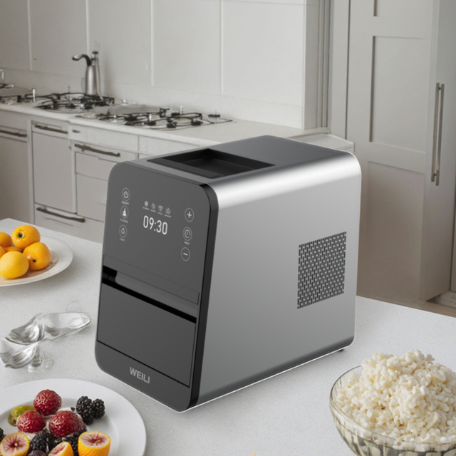 Automatic Commercial Household Countertop Ice Cube Maker Machine Low Energy Electric Powered Water for Home Hotel Use Bottle
