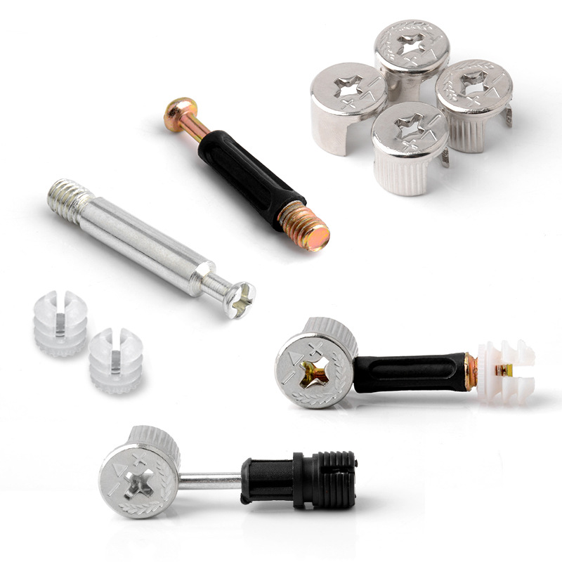 Мебельная фурнитура, цинковый сплав, винтовой соединитель, мини-фиксатор, набор болтов, фитинги