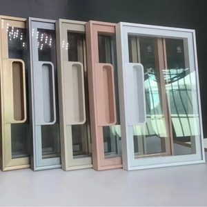 Porte de placard sur mesure de luxe léger, porte en verre minimaliste, cadre en alliage d'aluminium, intérieur en verre trempé pour chambre à coucher, vente chaude - Product Image 6