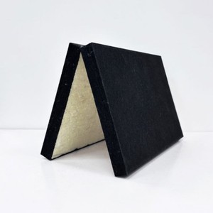 Fiberglass Acoustic Panel Black 600x600mm Hanging Sound Absorption Office Cinema Studio Use - Product Image 1