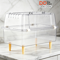 Terarium Panorama Hamster Emas, Kandang Hamster Cina Model Rumah Besar Anti-Lepas, Dijual