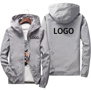 Biểu Tượng Tùy Chỉnh Mới Không Thấm Nước Windproof Coat Cho Nam Giới Nhanh Chóng Làm Khô Thể Thao Áo Dây Kéo Áo Khoác - Product Image 3