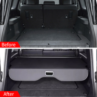 Cache-coffre rétractable beige pour Toyota Prado LC150 2024+ Accessoires intérieurs de coffre de voiture