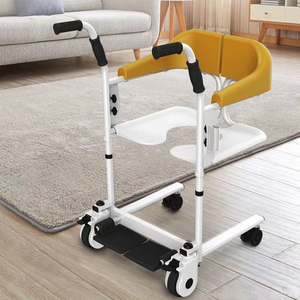 Siège d'équipement médical <span class=keywords><strong>commode</strong></span> de salle de bain chaise de salle de bain hydraulique chaise de toilette pliante réglable en hauteur de haute qualité - Product Image 6