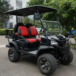 Fabricant de voiturettes de golf Borcart Voiture de golf électrique au lithium 48V/72V ES-L2 + voiturette de chasse tout-terrain 2 places