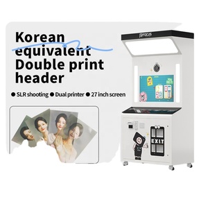 Máquina de fotomatón con pantalla táctil de 27 pulgadas, logotipo personalizado, Token de impresión instantánea, compatibilidad con cámaras 2025 Selfie Photobooth - Product Image 4