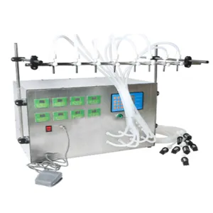 DOVOLL 8 heads hand operated small drink beverage filling machine