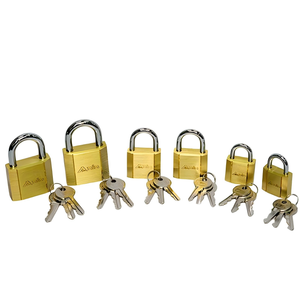 กุญแจล็อคแบบก้านคู่ทรงสี่เหลี่ยมทองเหลือง ยี่ห้อ Anin Small Industrial Safety ป้องกันการโจรกรรม - Product Image 5
