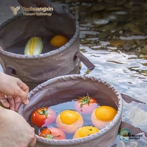 Foldable Round <b>Storage</b> Bucket Waterproof PVC Portable Outdoor Camping Fishing Bag - Product Image 3