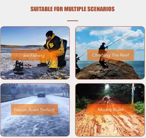 <span class=keywords><strong>Botas</strong></span> de Senderismo y Diversos Estilos de Crampones para Hielo con 24 Puntas, Previenen Caídas Durante Actividades al Aire Libre - Product Image 6