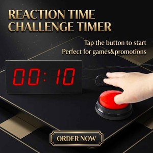 <span class=keywords><strong>Timer</strong></span> a 10 Secondi <span class=keywords><strong>con</strong></span> Display LED a 4 Cifre, Pulsante Start/Stop e Segnalatore Acustico per Carnevale, Sale Giochi e Parchi Giochi al Coperto - Vendita all'Ingrosso - Product Image 5
