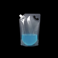 Vente en gros Sacs pochette en plastique avec buse de liquide givré transparent, emballage hermétique de boisson de qualité alimentaire, bas debout