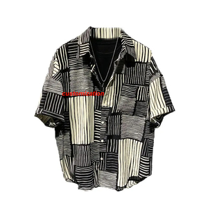 Camicie da <span class=keywords><strong>uomo</strong></span> alla moda di alta qualità colletto sottile traspirante appeso sfumato di <span class=keywords><strong>lino</strong></span> estivo autunno camicie da <span class=keywords><strong>uomo</strong></span> Top - Product Image 3