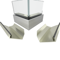 Conception d'auvent de Raliing en verre sans cadre en aluminium de bâti de mur avec la balustrade de plate-forme de verre feuilleté extérieure
