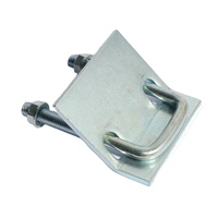Collier de serrage en acier en forme de C et en forme de U, collier de serrage pour poutre, collier de serrage denté à angle droit, plaque de pression antidérapante pour faisceau de tubes