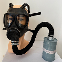 Masque à gaz intégral FNJ05A avec filtre auto-amorçant et tube d'air pour protection chimique et formation d'urgence
