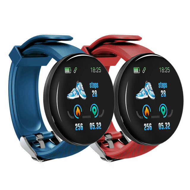 D18 Smart Watch with Heart Rate Monitor TFT IP68 Waterproof Windows Mobile Classic D18S Pro Plus Remote Control Function