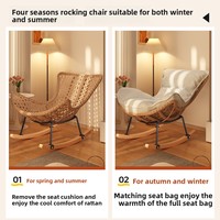 Fauteuil à bascule et chaise longue pour adulte, convertible en lit, monoplace, en métal, moderne, multifonctionnel, pour balcon, chambre, maison, canapé de détente