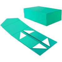 Boîtes d'emballage en papier pliables à verrouillage magnétique Boîtes cadeaux pliantes rigides de luxe avec couvercle magnétique
