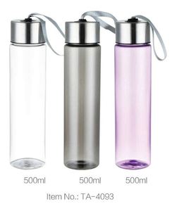 Summer Sports Water Bottleportable Leak-Proof Drinkwarefood Safe <b>Plastic</b> Bottleoutdoor Camping Bottlestraw Cap Handheld Bottle - Product Image 1