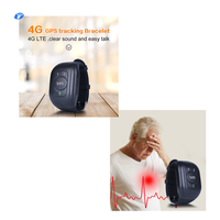 Bracelet de suivi GPS 4G pour Elder Smart Locator Fall Down Détection et alerte Appel en temps réel Tracker GPS avec moniteur de santé