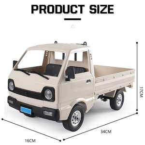 WPL D12 1/16 <span class=keywords><strong>Miniature</strong></span> 2.4G RTR avec lumières LED, camion Kei radiocommandé pour drift, véhicule RC pour collection de modèles - Product Image 6
