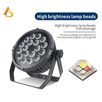 Éclairage de scène professionnel 18x12w Led Rgbw 4in1 Par Light, lumière LED Par extérieure étanche