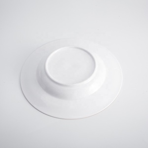 Assiette de luxe en or blanc Assiette Creuse Blanche Restaurant Hotel Assiette à soupe pour banquet de mariage - Product Image 6