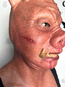 <span class=keywords><strong>Masque</strong></span> de <span class=keywords><strong>cochon</strong></span> effrayant pour fête d'Halloween, accessoires de costume de film d'<span class=keywords><strong>horreur</strong></span>, <span class=keywords><strong>masque</strong></span> réaliste en silicone en forme de visage de <span class=keywords><strong>cochon</strong></span> - Product Image 5
