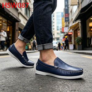 LXG, <span class=keywords><strong>Scarpe</strong></span> Penny Blu Scuro Versatili per il Tempo Libero e le Fughe del Weekend, Prodotte a Mano, Modello Docksides HSW087 - Product Image 3
