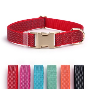 <span class=keywords><strong>Collar</strong></span> reflectante para perro, cadena de nailon de gama alta cepillada en oro claro, <span class=keywords><strong>collar</strong></span> para perro con patrón sólido - Product Image 6