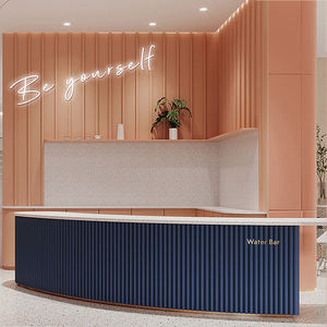 Melinco Modern doğal duygu 3d yivli duvar levhası Villa iç çoklu uygulama su geçirmez dayanıklı <span class=keywords><strong>PVC</strong></span> duvar paneli - Product Image 5