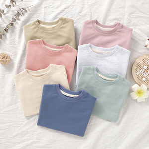 100% 코튼 솔리드 스웨터 소매 아기 거품 장난 꾸러기 어린이 대형 아기 장난 꾸러기 - Product Image 2