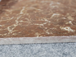 Piastrelle per pavimenti della hall dell'hotel all'ingrosso 600x600 piastrelle in gres porcellanato lucido marrone <span class=keywords><strong>cioccolato</strong></span> per villa e bagno - Product Image 3