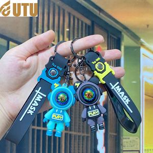 Le nouveau porte-clés astronaute éclair dessin animé créatif cartable pendentif marée jouer pendentif astronaute petit cadeau en gros-F - Product Image 2