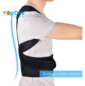 Top One Corrector de postura de neopreno completamente ajustable, soporte de clavícula trasera para hombres/mujeres con función de protección - Product Image 2
