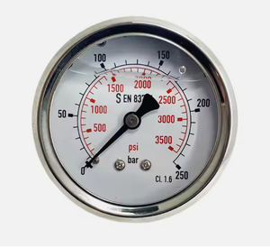 HENGZAN 2025 Factory <strong>Price</strong> Oil Filled Stainless Steel <strong>Pressure</strong> <strong>Gauge</strong> Back Connection Manometer - Product Image 4