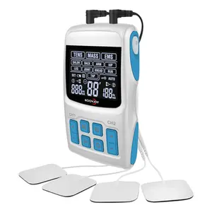 Tens Therapy Machine ROOVJOY 2023 2 Channel TENS EMS Stimulator Machine Electrostimulation Physical Therapy Equipment Wireless Tens Unit