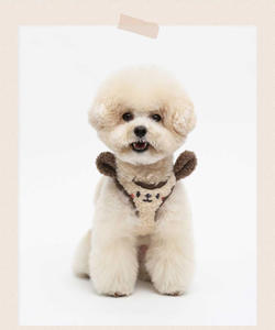 Produk hewan peliharaan, hangat lembut sesuai pesanan rompi <span class=keywords><strong>Harness</strong></span> anjing bulu domba lembut <span class=keywords><strong>Harness</strong></span> anjing dengan tali leher - Product Image 6