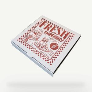 Caja <span class=keywords><strong>de</strong></span> <span class=keywords><strong>Pizza</strong></span> Personalizada con Logotipo Estampado en Caliente, Papel Recubierto Biodegradable, Caja <span class=keywords><strong>de</strong></span> Embalaje para Restaurante <span class=keywords><strong>de</strong></span> Comida para Llevar, MOQ Bajo - Product Image 2